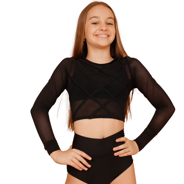 Cross Roads Mesh Crop